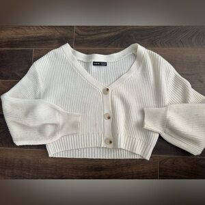 SHEIN Cream Knit Sweater